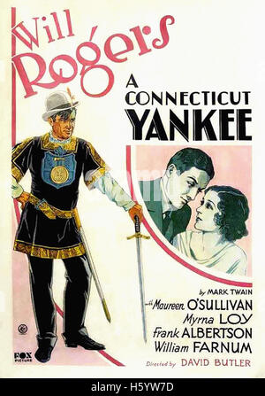 A Connecticut Yankee (1931) - Movie Poster Stock Photo