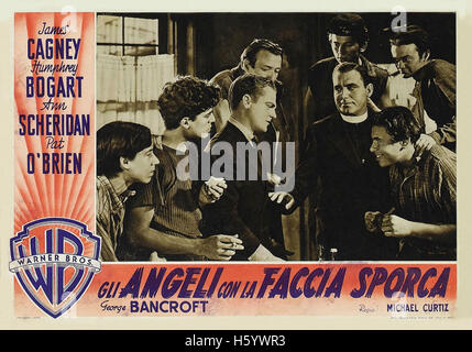 Angels With Dirty Faces - Italian Movie Poster Stock Photo