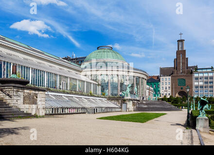 Le Botanique greenhouse, formerly housing the old Botanical Gardens, Brussels, Belgium. Stock Photo