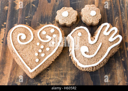 Gingerbread Cookies, Traditional Christmas Cookies. Stock Photo