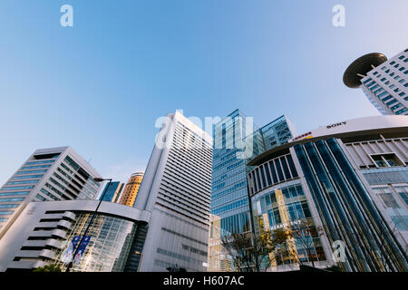 Osaka, Japan - December 1, 2015: Kita District in Osaka The Kita district, also known as Umeda, is one of Osaka's two main city Stock Photo