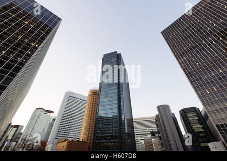 Osaka, Japan - December 1, 2015: Kita District in Osaka The Kita district, also known as Umeda, is one of Osaka's two main city Stock Photo