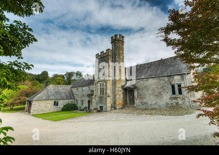 Buckland Abbey gardens at autumn in Devon,UK. British heritage site. Stock Photo