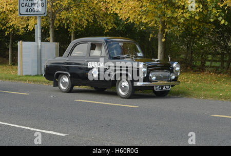 Ford Prefect  100e production 1953–1959 4-door black with Garda (Irish police) logo on driver's door. Stock Photo