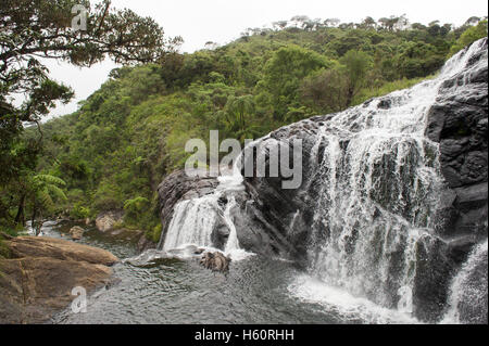 Baker's Falls, Horton Plains National Park, Sri Lanka Stock Photo