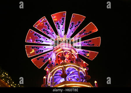 Christmas market season opened at Alexanderplatz on December, 7th 2014 in Berlin, Germany. Stock Photo