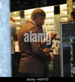 Lapo Elkann visits his shop 'Italian Independent' in Milan with friends.  Featuring: Lapo Elkann Where: Milan, Italy When: 20 Sep 2016 Credit: IPA/WENN.com  **Only available for publication in UK, USA, Germany, Austria, Switzerland** Stock Photo