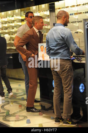 Lapo Elkann visits his shop 'Italian Independent' in Milan with friends.  Featuring: Lapo Elkann Where: Milan, Italy When: 20 Sep 2016 Credit: IPA/WENN.com  **Only available for publication in UK, USA, Germany, Austria, Switzerland** Stock Photo