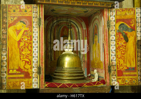 Antiquity at Gadaladeniya Temple, Kandy, Sri Lanka Stock Photo