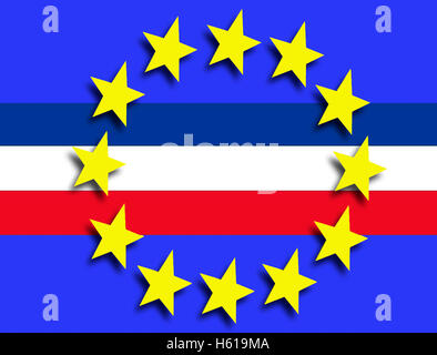 Serbia in European Union Stock Photo