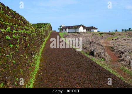 Bekal Fort kerala India Fort wall Forts inside pathway and old fort buildings Stock Photo