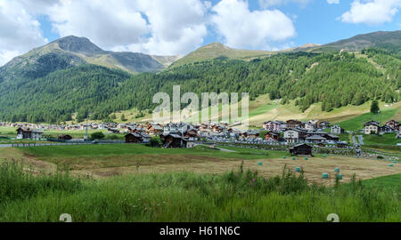 Italian Alps summer landscape Livingo, Lombardy, Italy Stock Photo