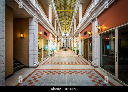 Corridor In The Arcade Mall, In Columbia, South Carolina Stock Photo ...