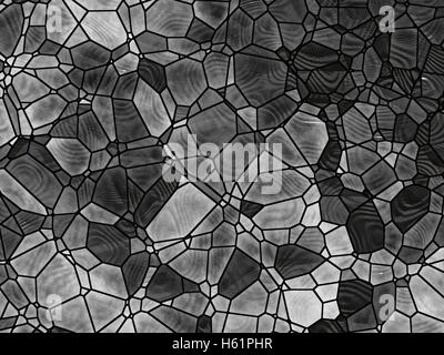 Stained-glass pattern - abstract digitally generated image Stock Photo