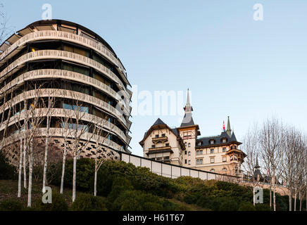 Exterior view of The Dolder Grand (formerly known as Grand Hotel Dolder) 5 star luxury hotel in Zurich, Switzerland. Stock Photo