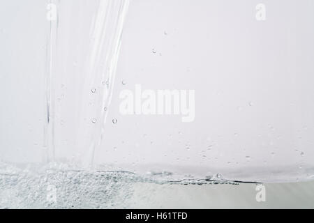 fresh water pouring in aquarium Stock Photo