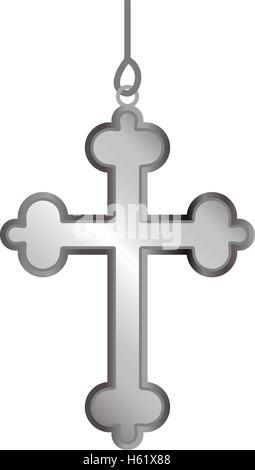 holy cross medal Stock Vector