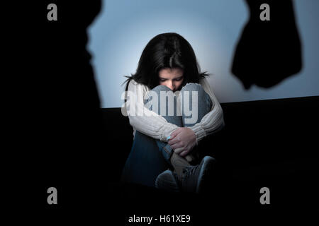 Depression, alcohol and domestic violence abuse stock Stock Photo ... image