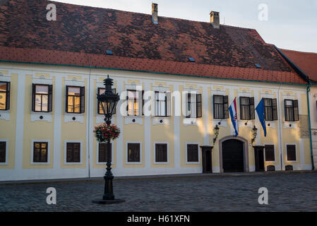 Banski dvori, seat of the Croatian Government, Upper Town, Zagreb, Croatia Stock Photo