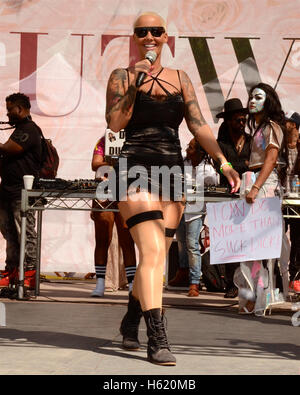 Amber Rose aka Amber Levonchuck attends the Amber Rose SlutWalk LA at