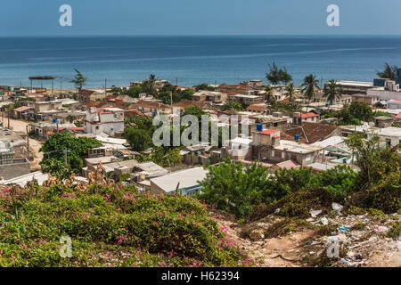 Aerial view on Gibara, colonial city in Cuba, in Holguin province. Stock Photo