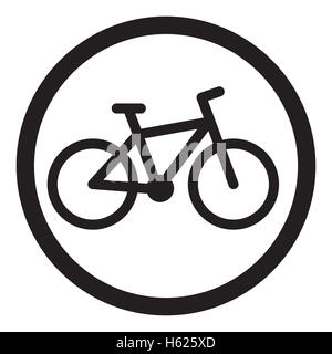 Bike icon black. Cycle icon and bicycle icon, mountain bike logo, vector illustration Stock Photo