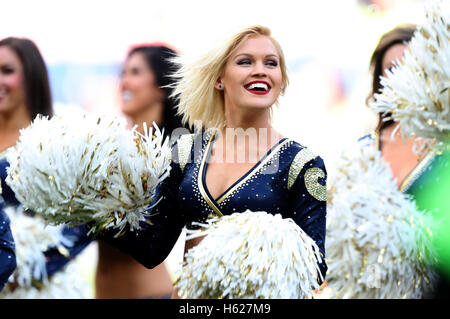 January 30, 2022, Los Angeles, CA, USA: Los Angeles Rams cheerleaders  perform during the NFC Championship game at SoFi Stadium on Sunday, Jan.  30, 2022 in Inglewood. (Credit Image: © Paul Kitagaki