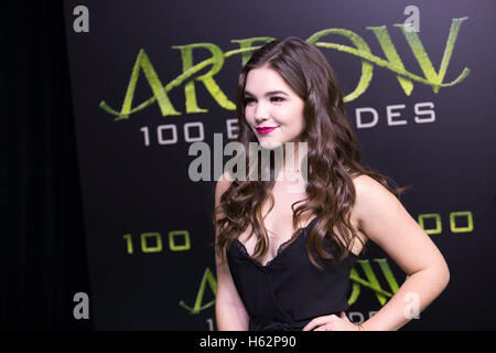 Vancouver, Bc. 22nd Oct, 2016. Madison McLaughlin at the 100th episode celebration for tv's Arrow at the Fairmont Pacific Rim Hotel in Vancouver, British Columbia on October 22, 2016. © Michael Sean Lee/Media Punch/Alamy Live News Stock Photo