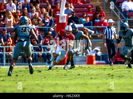 Palo Alto, California, USA. 22nd Oct, 2016. Stanford Running Back Christian McCaffrey (5) returns a punt in NCAA football action at Stanford University, featuring the Colorado Buffaloes visiting the Stanford Cardinal. Colorado won the game, 10-5. © Seth Riskin/ZUMA Wire/Alamy Live News Stock Photo