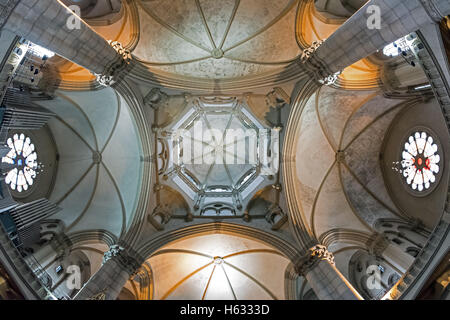 MUNICH, GERMANY - MAY 15, 2016: Saint Luke church in Munich, view of the ceiling ( dome ) Stock Photo