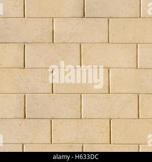 a wall of rough sandstone slabs Stock Photo