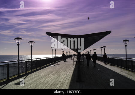 Boscome Pier, Winter Morning, Dorset Stock Photo