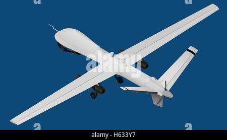 uav isometric vector illustration Stock Vector