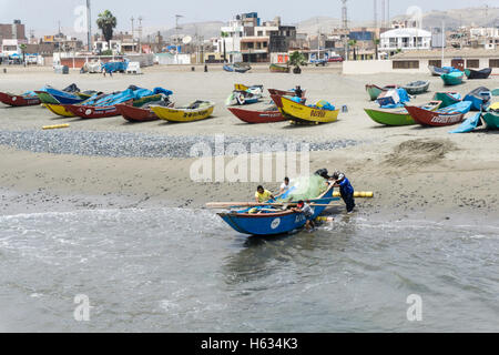 Fishing port in Cerro Azul, Lima, Peru. Stock Photo