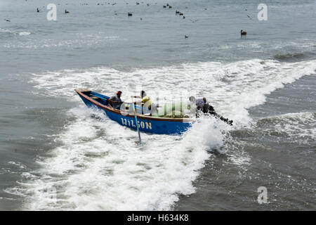 Fishing port in Cerro Azul, Lima, Peru. Stock Photo