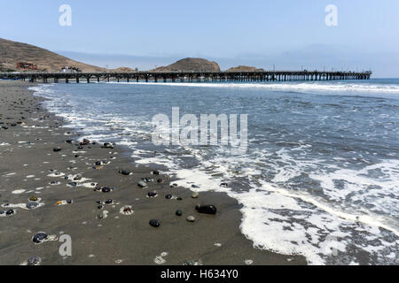 Cerro Azul beach in Lima Peru. Stock Photo