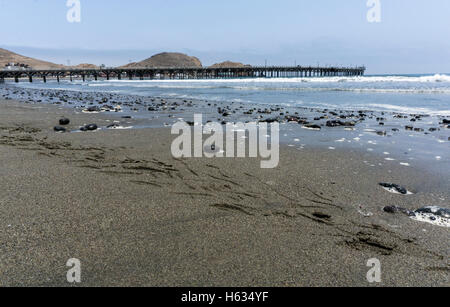 Cerro Azul beach in Lima Peru. Stock Photo