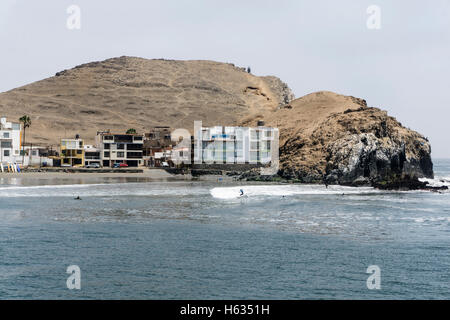 Cerro Azul beach in Lima Peru. Stock Photo