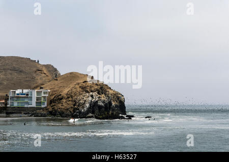 Cerro Azul beach in Lima Peru. Stock Photo