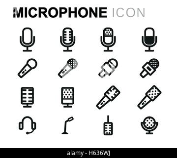 vector set of microphone Stock Vector Image & Art - Alamy