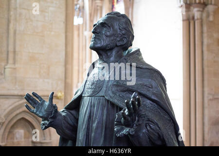 The Statue of George Ridding D D First Bishop of Southwell 18884 - 1904 inside Southwell Minister Stock Photo
