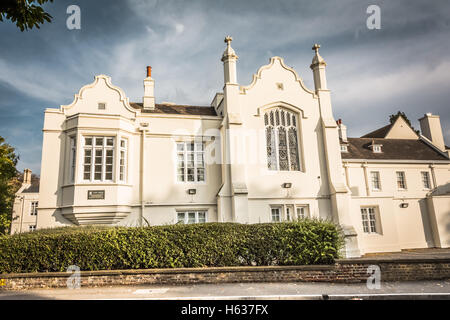 Exterior of Edward Alleyn House in Dulwich Village, Dulwich, Southwark, London, UK Stock Photo