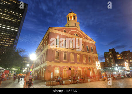 BOSTON, MA - SEPT 9:  Faneuil Hall, rated number 4 in America's 25 Most Visited Tourist Sites by Forbes Traveler in 2008 on Sept Stock Photo