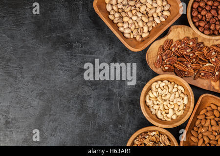 Assortment of nuts Stock Photo