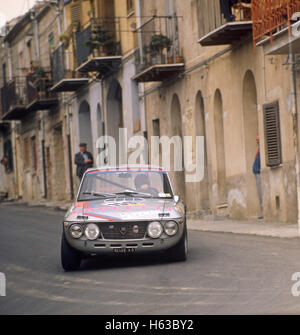 159 Giovanni Rizzo and Settimino Balistreri in a  Lancia Fulvio finished 30th in the Targa Florio 13 May 1973 Stock Photo