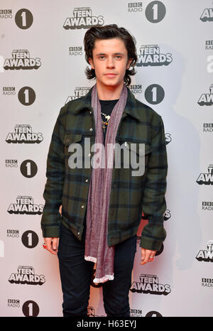 Cel Spellman attending the BBC Radio 1 Teen Awards, held at the SSE Wembley Arena in London. See PA Story SHOWBIZ Teen. Stock Photo