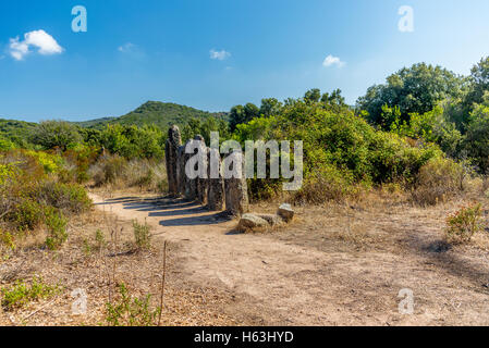 Forgotten and abandoned prehistoric site in the Corsica hills - 5 Stock Photo