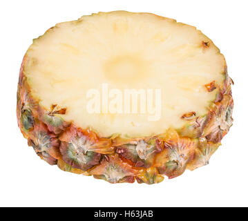 Sliced pineapple isolated on white background clipping path Stock Photo