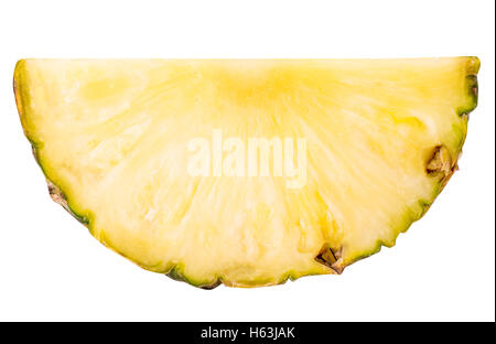 Sliced pineapple isolated on white background clipping path Stock Photo