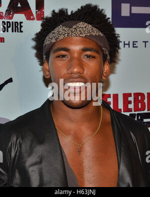 Brandon Mychal Smith attends the Celebrity Sweat ESPYS After Party at the Palm on July 15th, 2015 in Los Angeles, California. Stock Photo